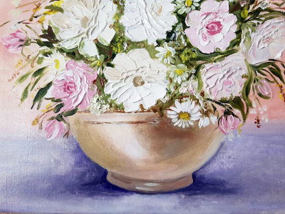 Flowers, oil painting