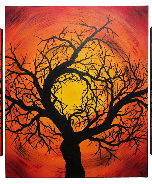 Silhouette of black tree by Jonathan Pradillon