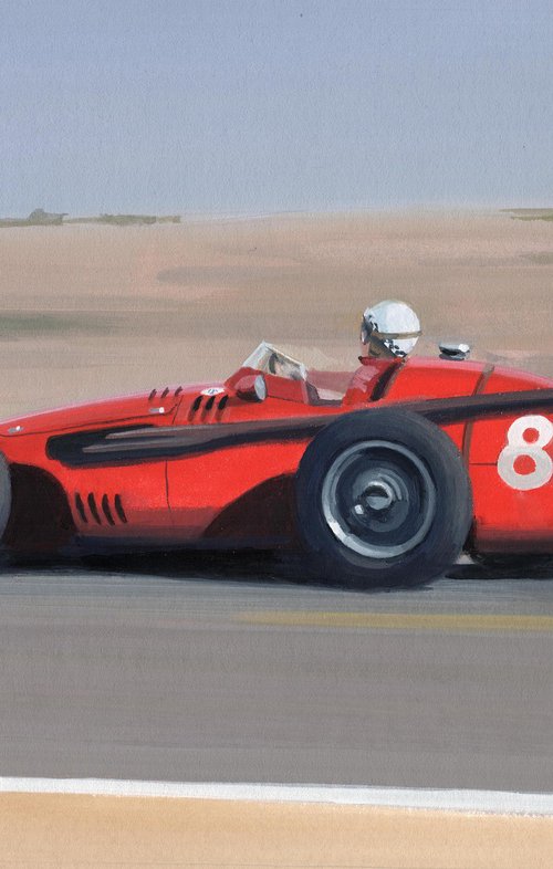 Jean Behra, Maserati, 1957 by Martin Tomlinson