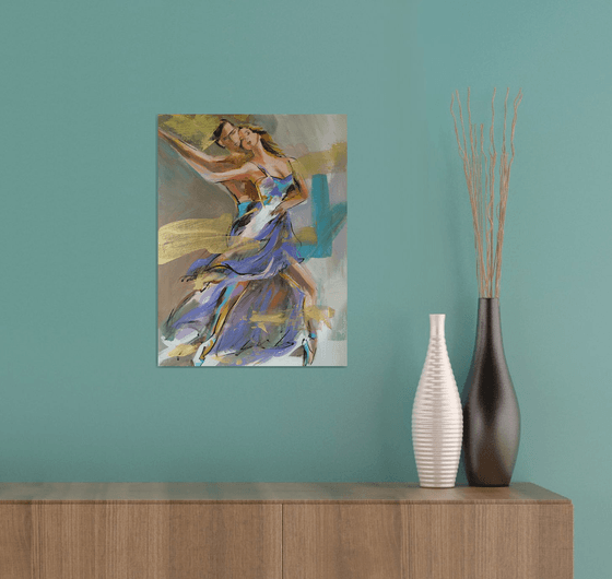 Romeo and Juliet -Series Ballerina- woman Painting on MDF