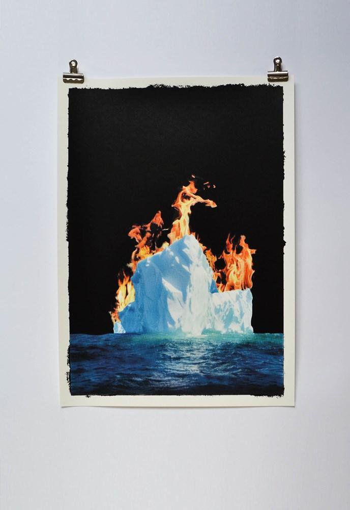 Photorealistic Screenprint , Fireberg By Colour Black, 14 X 20, Artwork For Sale On Artfinder