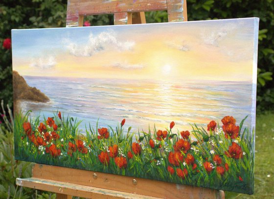 Poppies by the sae