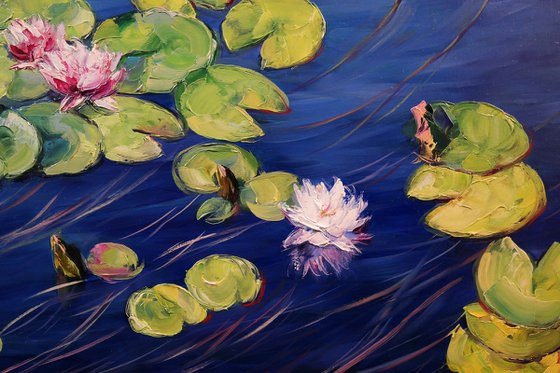 "Water lilies on the water"