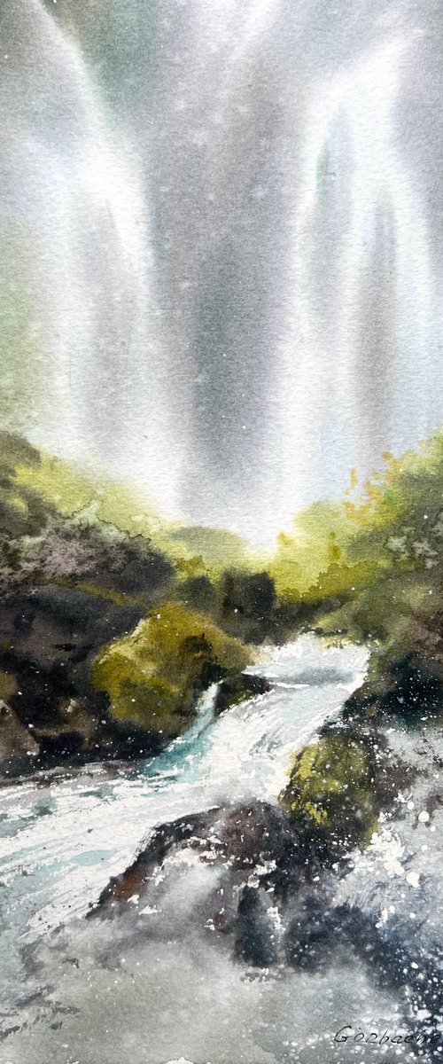 Waterfall #10 by Eugenia Gorbacheva