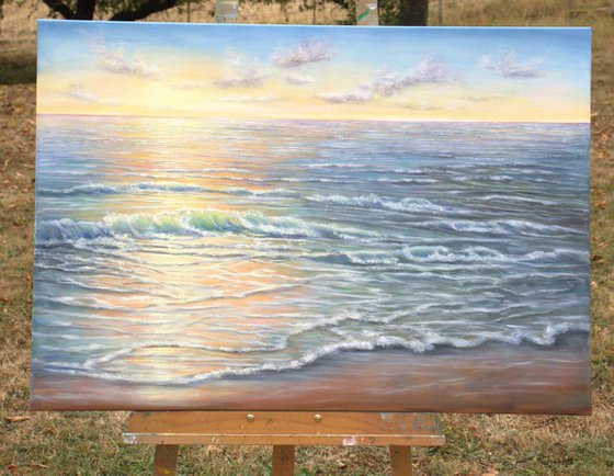 Light over the ocean