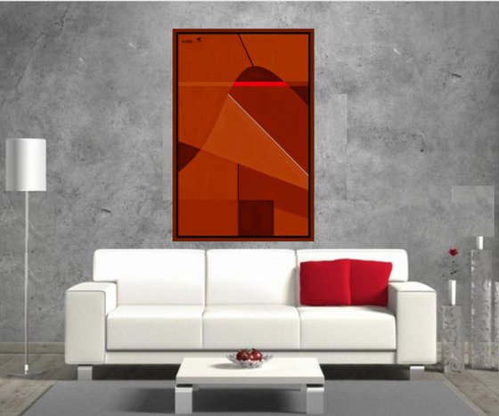 SHADES OF RED   39"X60"