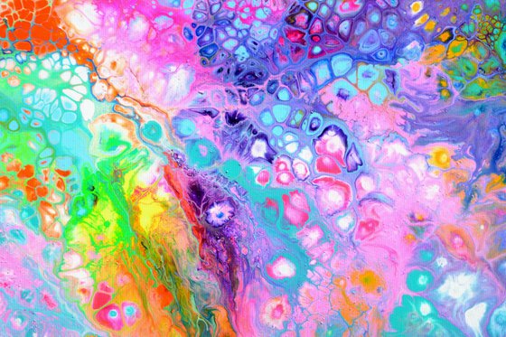 Flowing Energy 60 - Large Colorful Abstract