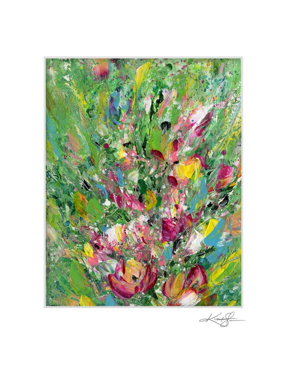 Floral Fall 44 - Flower Painting by Kathy Morton Stanion