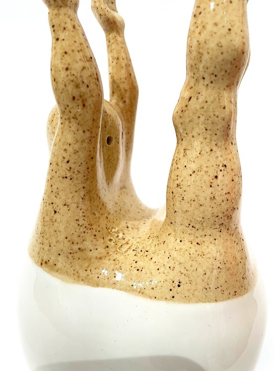 Artistic Tooth with Dotted Legs