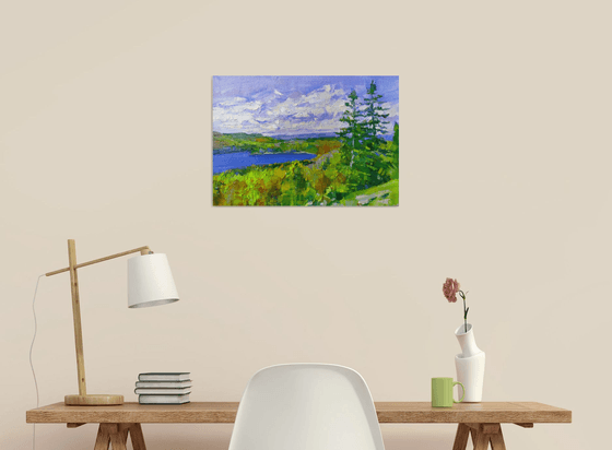 PINES OVER LAKE