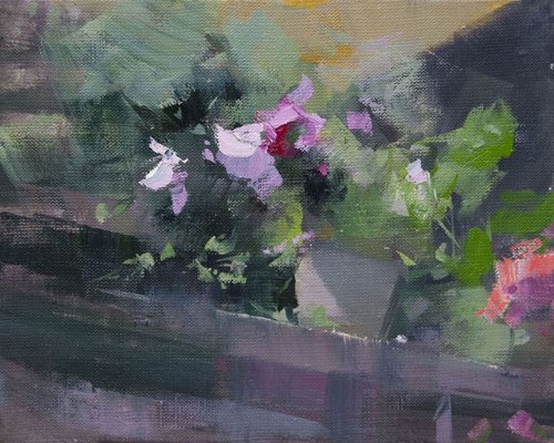 Flower painting - Nr. 2 from the Series ' Mother's Garden' by Yuri Pysar