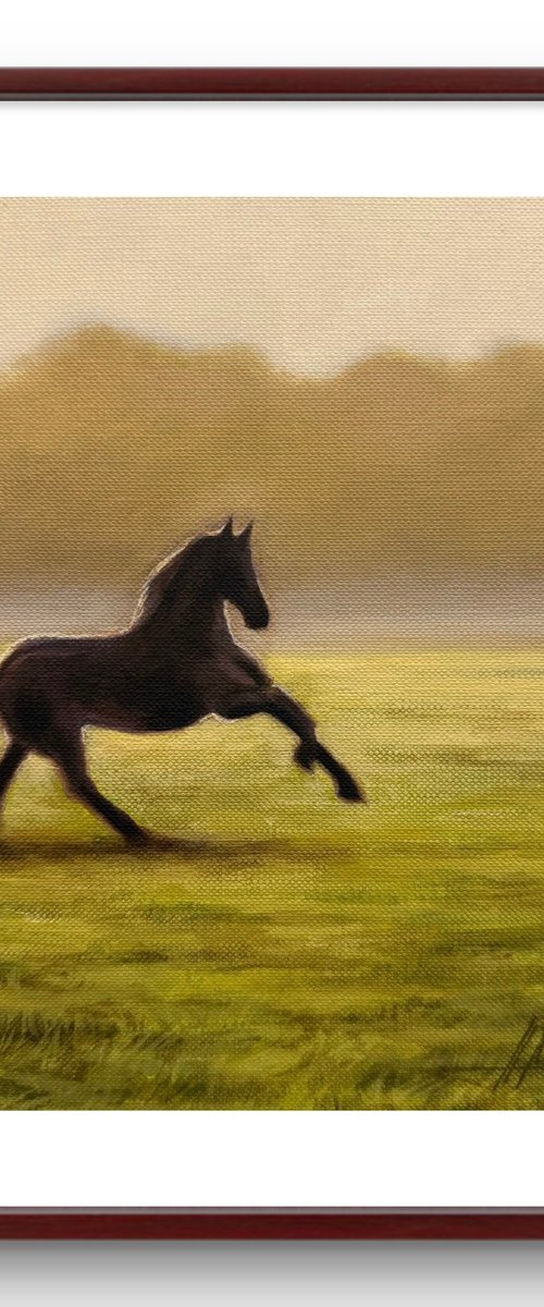 Black horse #2 by Alina Marsovna