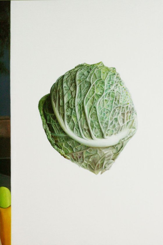 Bi-painting - Sofia/A savoy cabbage