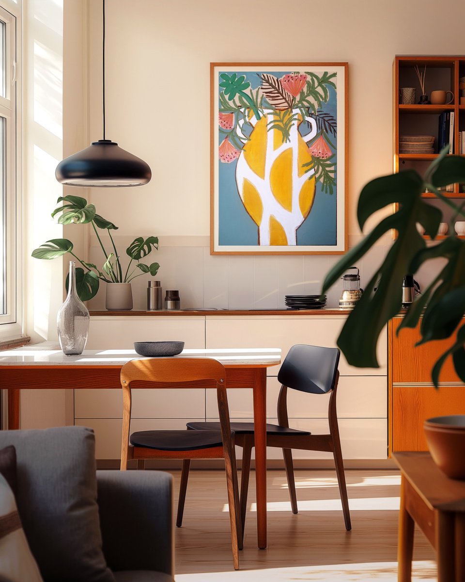 Impressionistic Still Life Painting By Marisa Anon, 21 X 29", Spanish Yellow Vase, Original Artwork