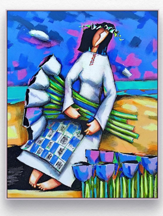 Girl and Flowers 8