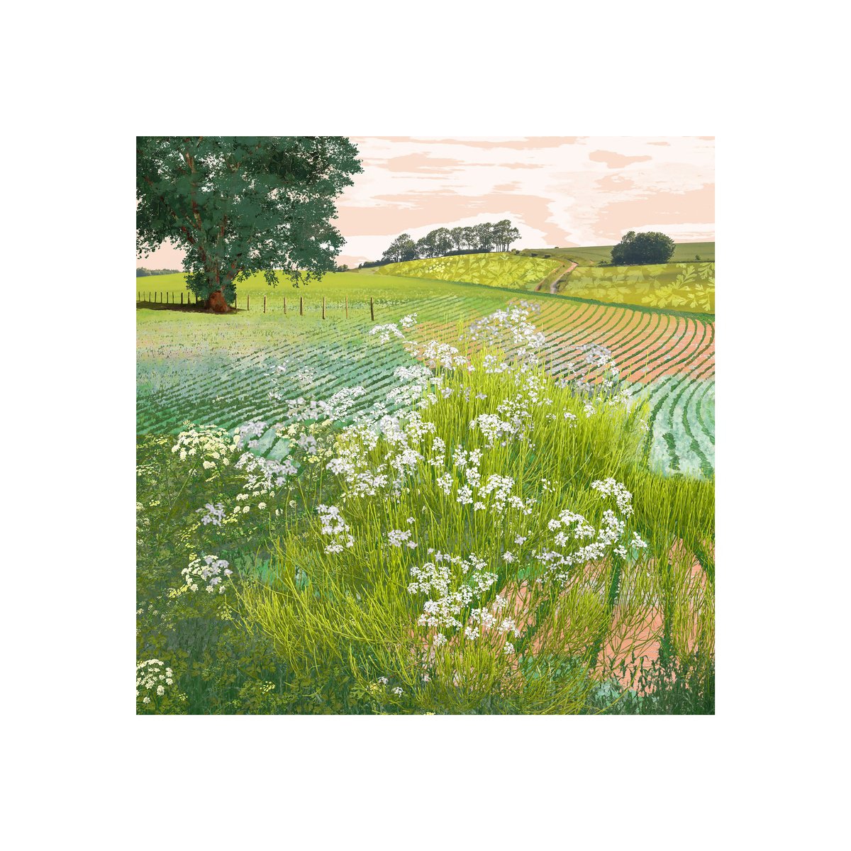 Landscape Photograph By Claire Gill, 20 X 20, The Quiet Of The Evening, Original Artwork