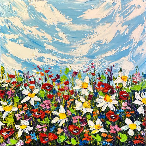 Wild Flowers deep impasto