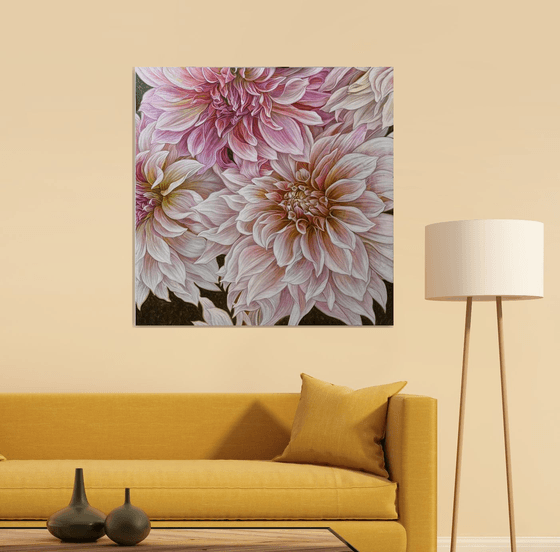 Soft Symphony of Dahlias
