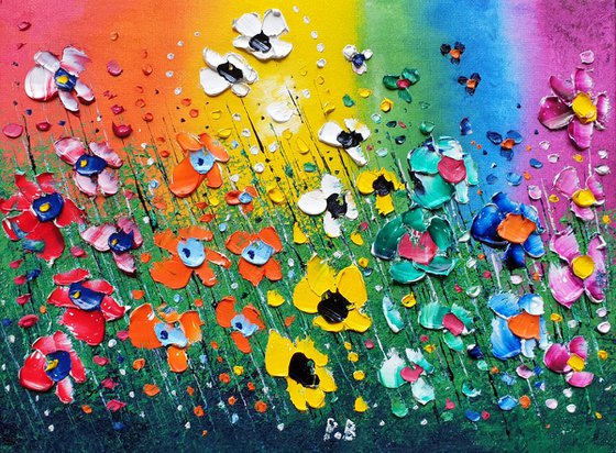 "Caught in the Rainbow" - Flowers in Love