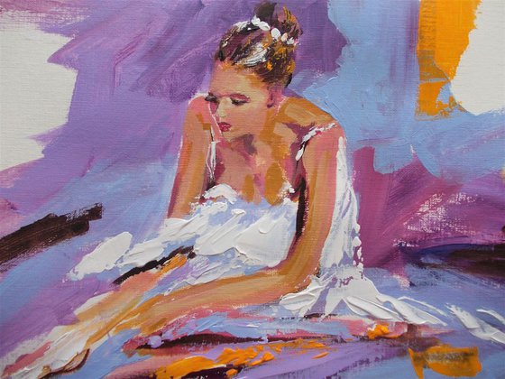 Ballerina Study on Paper-Ballerina Painting