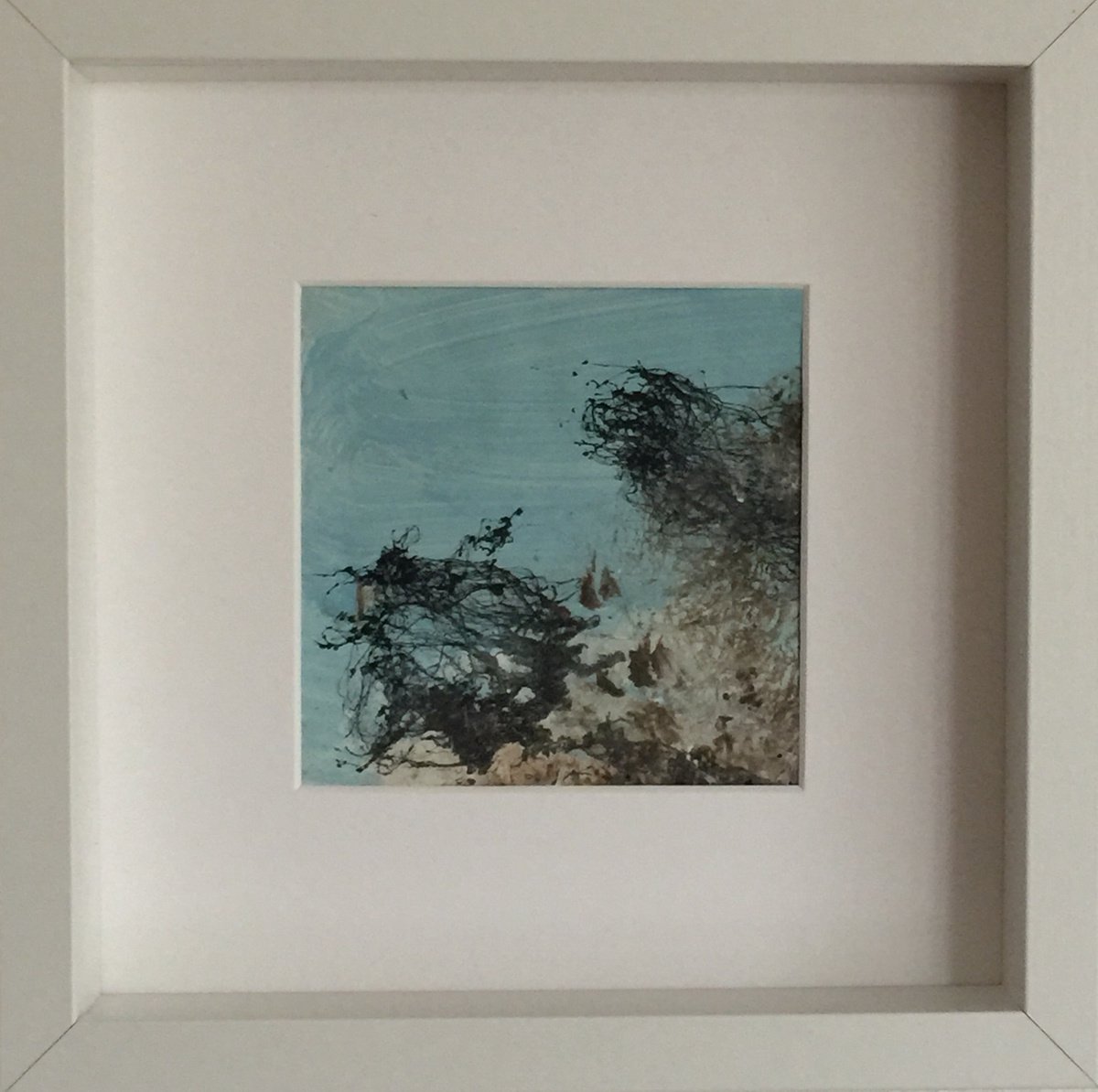 Abstract Acrylic Painting By Irene Gartner, 10 X 10, Waterworld 2, Original Artwork