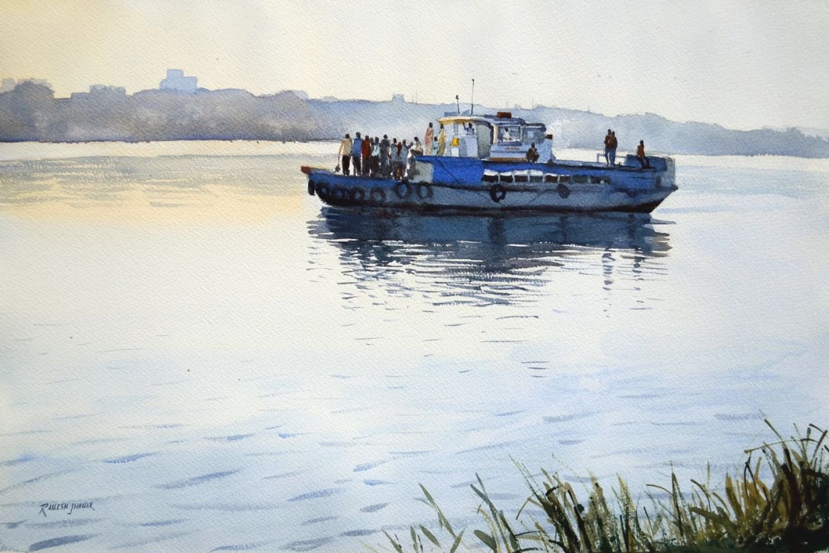 The Morning Ferry by Ramesh Jhawar