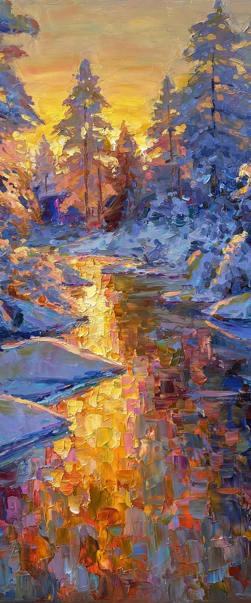 "Winter Morning" by Evgeny Chernyakovsky