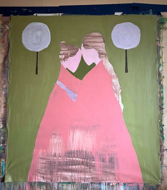 Mother Daughter Original Painting