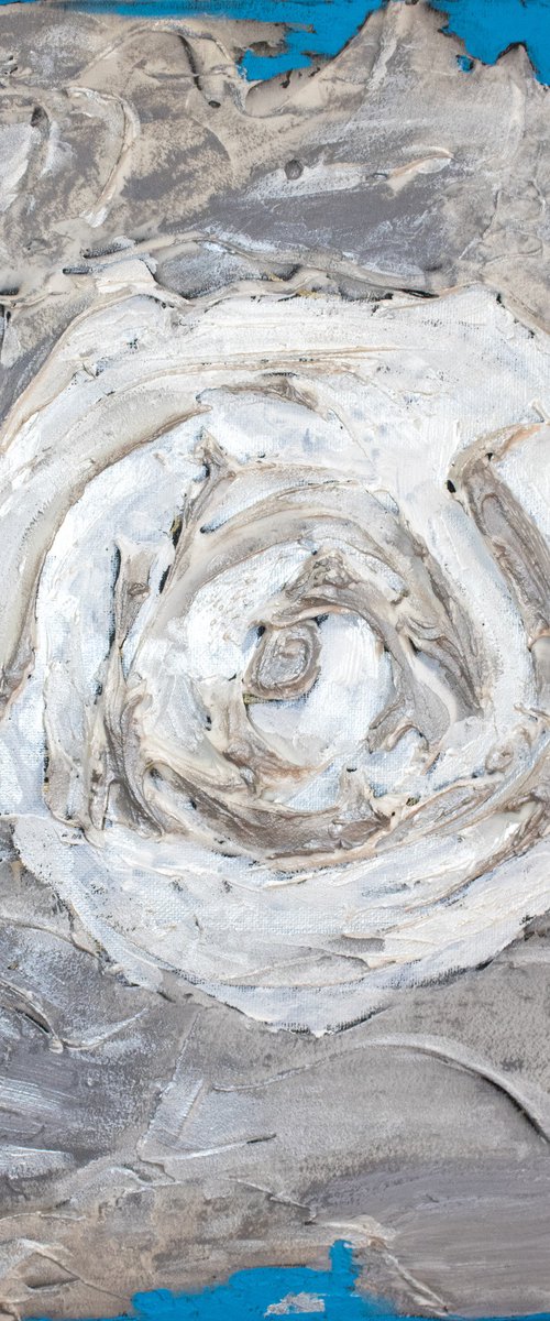White Rose, Clouds by Maksim Gorshkov