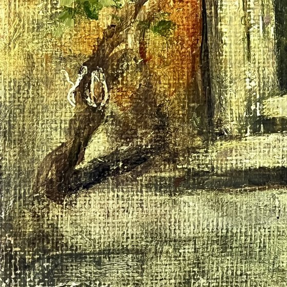 Old World Door – A Quiet Italian Café Corner