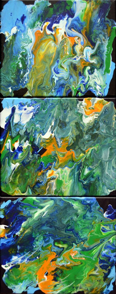 North Sea - Modern abstract by Misty Lady - M. Nierobisz