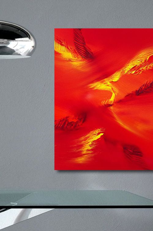 Bird flying, 40x50 cm by Davide De Palma
