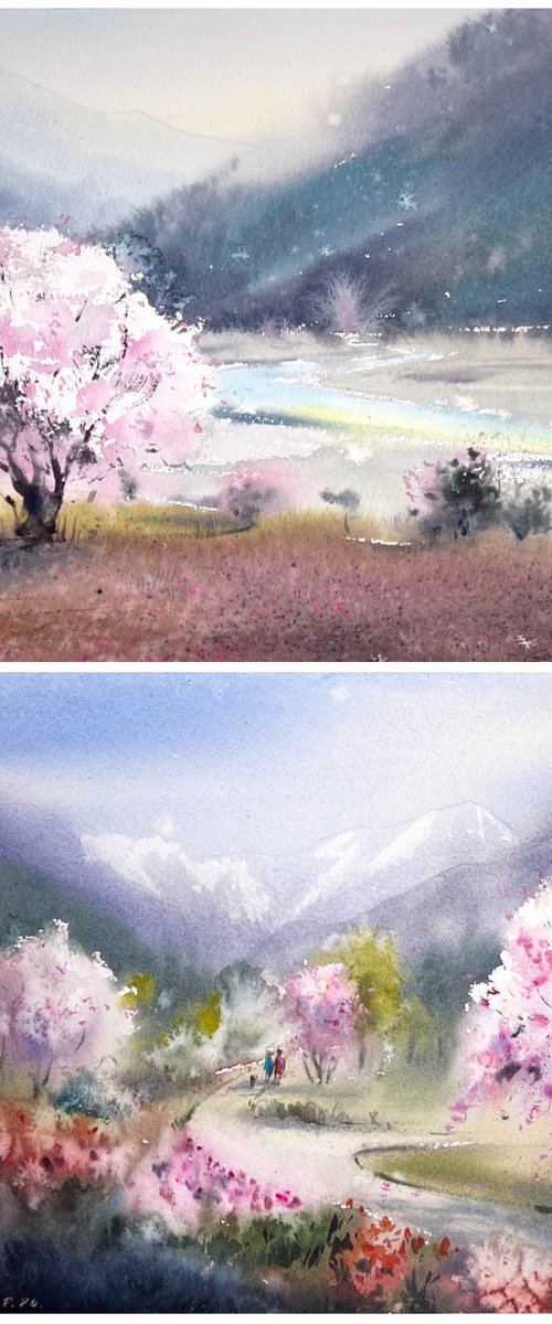 Spring Sonata (Diptych) by Eugenia Gorbacheva