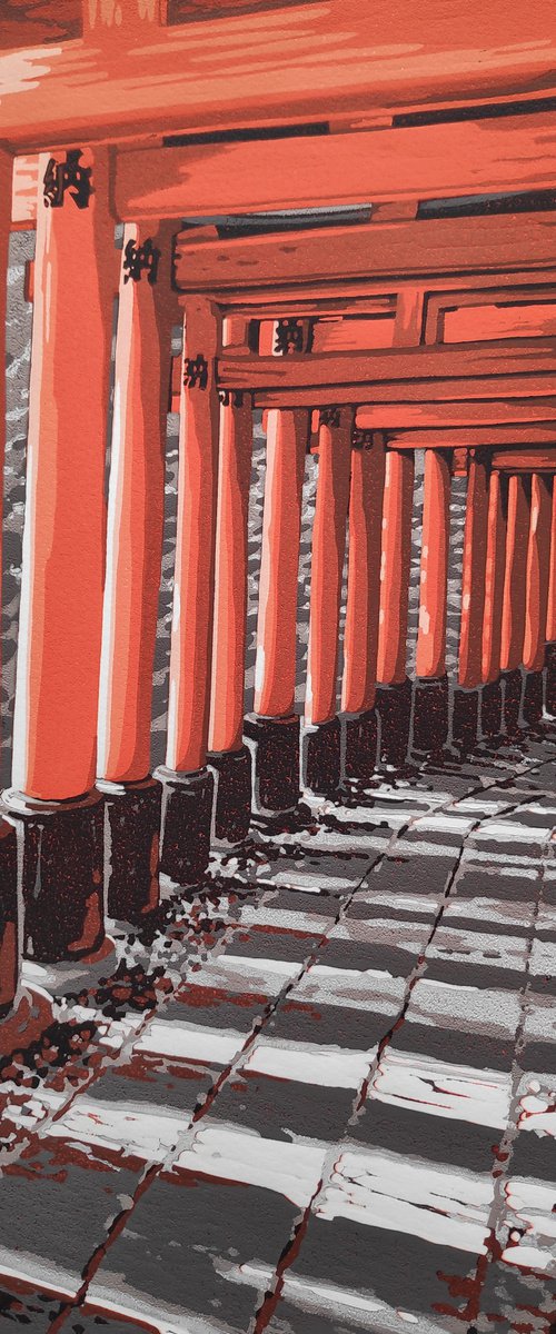 Black and Red Fushimi Inari by Alexandra Buckle