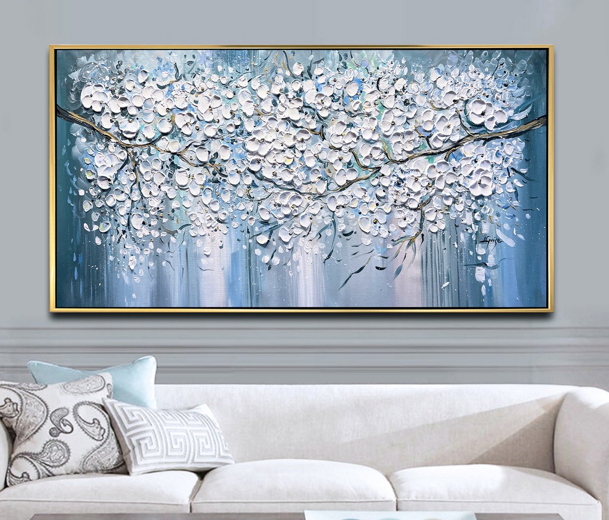 Sakura Fusion Acrylic painting by Lana Guise | Artfinder