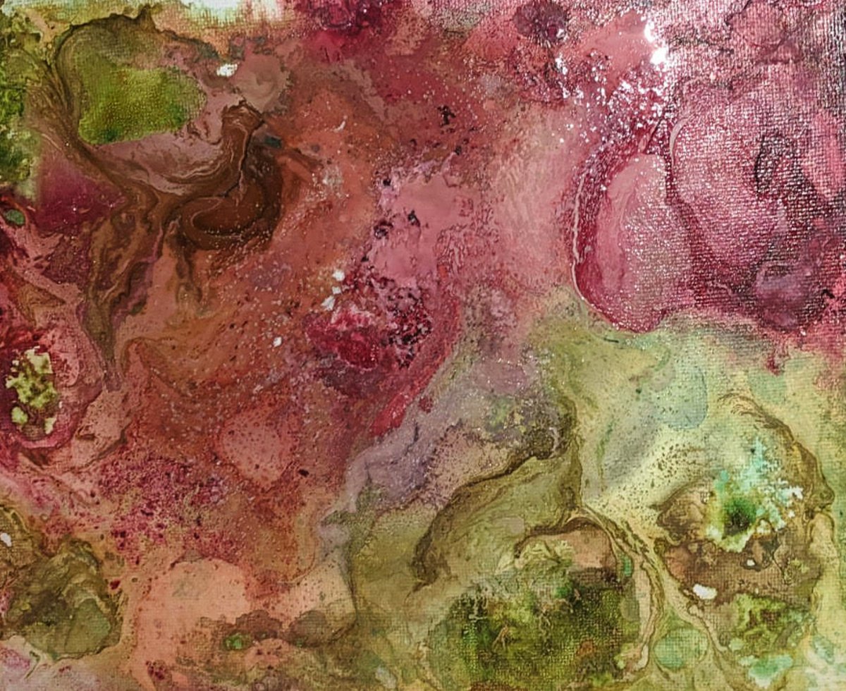 Abstract Painting By Shelli Finch, 10 X 8", Boisterous, Original Artwork