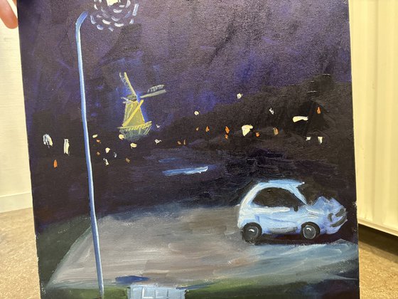 January Night Plein Air