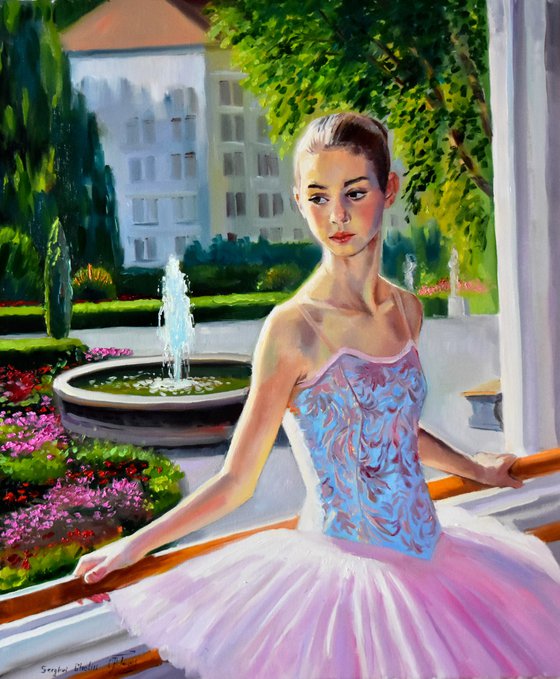 Young ballerina portrait