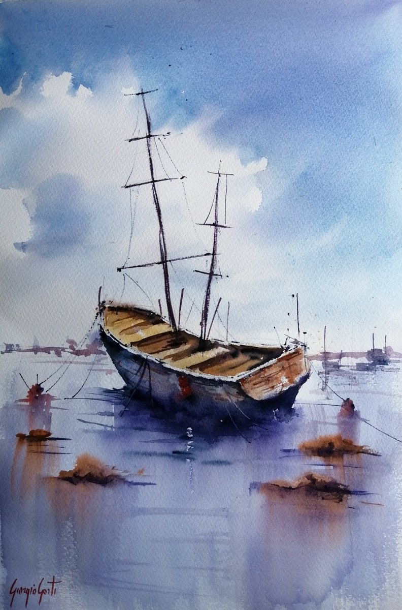boat stranded 18 by Giorgio Gosti