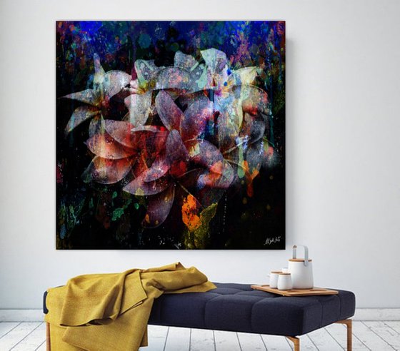 Abstract Plumeria Flowers