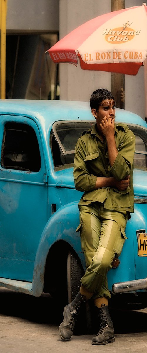 Blue Car Havana - Cuba by Stephen Hodgetts Photography