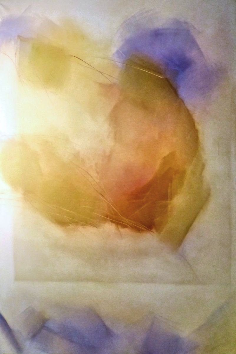 Abstract Oil Painting By Frederic Belaubre, 51 X 77, Oil On Canvas #32, 130X195 Cm, Original Artwork