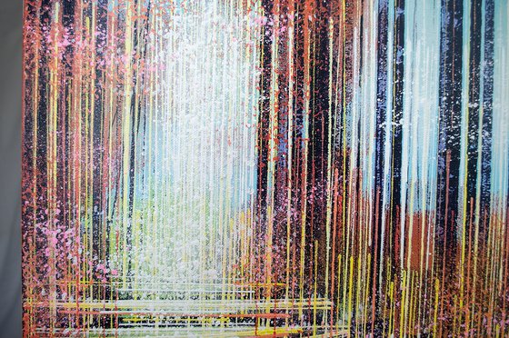 Spring Trees At Sunset