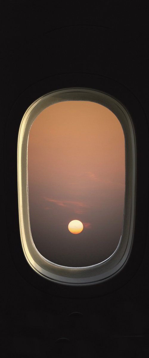 Moon from a plane by Marcus Cederberg