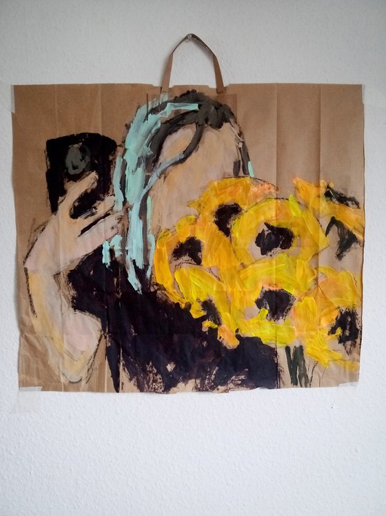 #44/24 Selfie with sunflowers