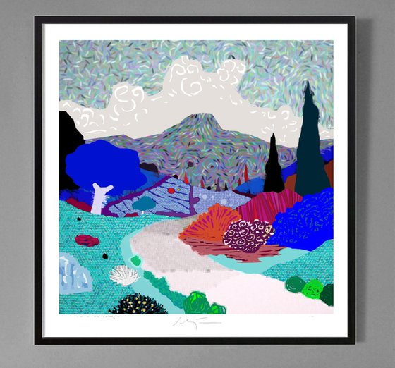 Walking in the fields