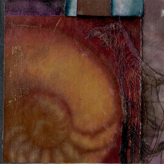 2-Sided Abstract Collage 12 - Mixed Media art by Kathy Morton Stanion