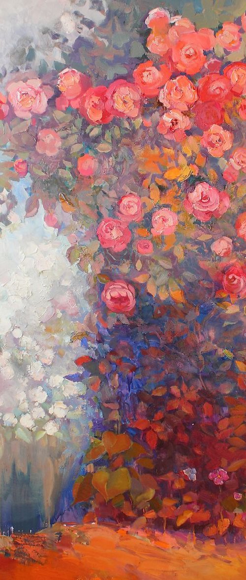 Roses and jasmine by Anastasiia Grygorieva