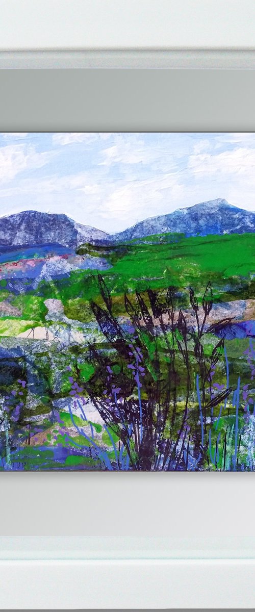 Blue hills landscape  #1 by Carolynne Coulson