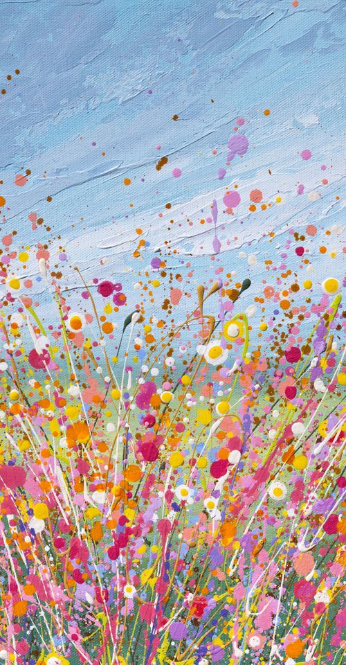 Color Bloom - Original Floral Painting by Olga Tkachyk